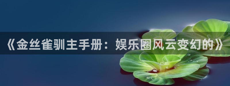mg不朽情缘包怎么样：《金丝雀驯主手册：娱乐圈风云变幻的》